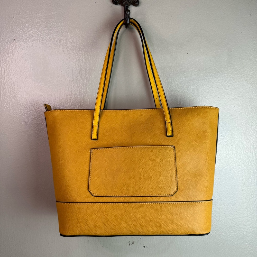 Guess Women’s Mustard Yellow Chandler Tote Purse - Picture 3 of 9